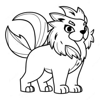 Arcanine Kleurplaten