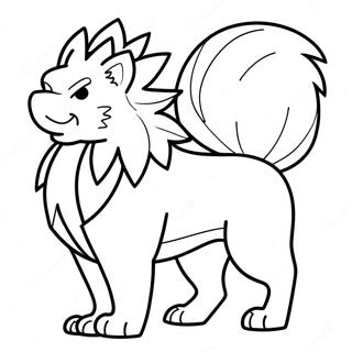 Arcanine Kleurplaat 74415-61403