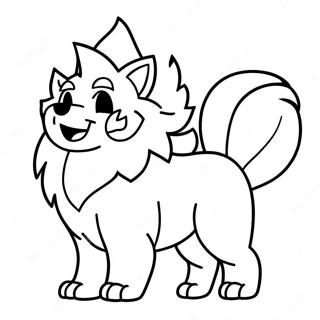 Arcanine Kleurplaat 74415-61404