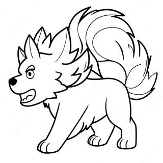 Arcanine Kleurplaten