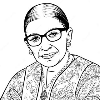 Ruth Bader Ginsburg Kleurplaat 74555-61499