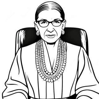 Ruth Bader Ginsburg In Toga Kleurplaat 74556-61512