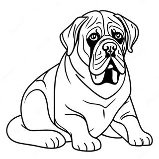 Engelse Mastiff Kleurplaat 74595-61542