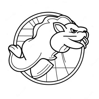 Detroit Lions Logo Kleurplaat 7644-6211