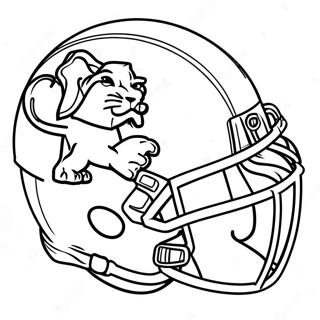 Detroit Lions Mascotte Kleurplaat 7645-6216