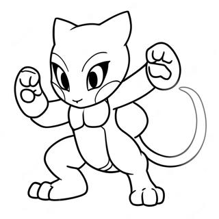 Mewtwo In Strijdhouding Kleurplaat 772-619