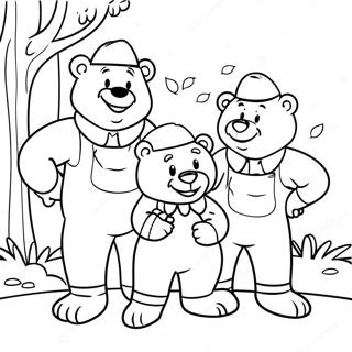 Berenstain Bears Familie Avontuur Kleurplaat 7735-6287