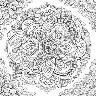 Intricate Mandala Patronen Kleurplaat 7895-6413