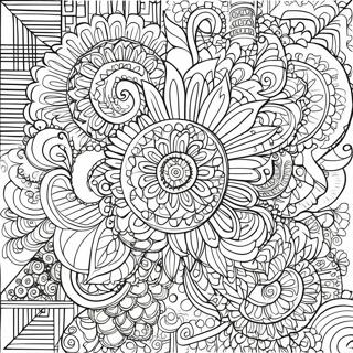 Intricate Mandala Patronen Kleurplaat 7895-6416