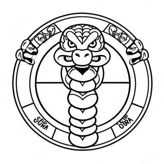 Cobra Kai Logo Kleurplaat 7964-6466