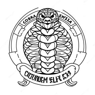 Cobra Kai Logo Kleurplaat 7964-6467