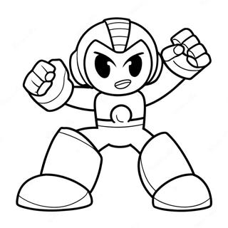 Megaman In Actie Kleurplaat 8035-6527