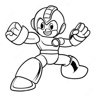 Megaman In Actie Kleurplaat 8035-6528