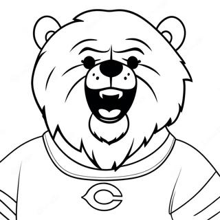 Chicago Bears Mascotte Kleurplaat 8085-6565