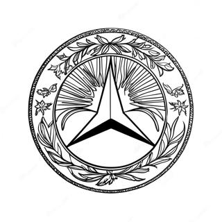 Mercedes Logo Kleurplaat 8094-6572