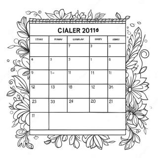 Kalender Kleurplaat 8235-6676