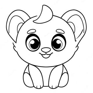 Schattige Beanie Boo Vrienden Kleurplaat 8306-6734