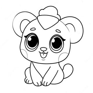 Schattige Beanie Boo Vrienden Kleurplaat 8306-6816