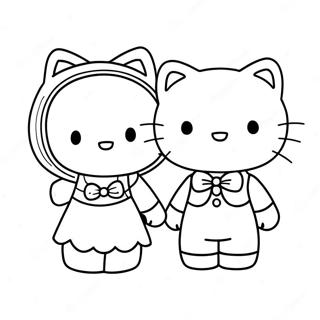 Hello Kitty En Dear Daniel Kleurplaat 8405-6886