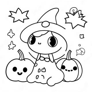 Halloween Kawaii Kleurplaten