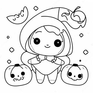 Halloween Kawaii Kleurplaat 8475-6944