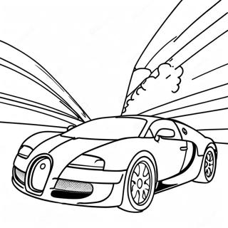 Bugatti Veyron Racen Kleurplaat 852-681