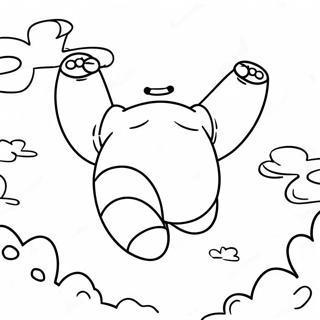 Baymax Vliegend In De Lucht Kleurplaat 8586-7033