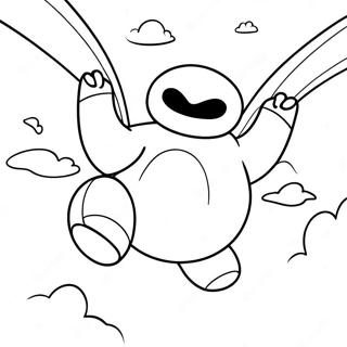 Baymax Vliegend In De Lucht Kleurplaat 8586-7034