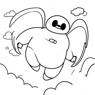 Baymax Vliegend In De Lucht Kleurplaat 8586-7035