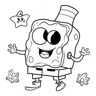 Halloween Spongebob Kleurplaat 8625-7063