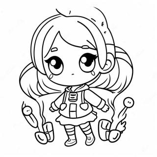 Gacha Life Tomboy Personage Kleurplaat 8635-7071