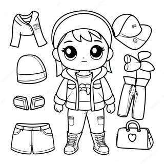 Coole Gacha Life Tomboy Outfit Kleurplaat 8636-7076