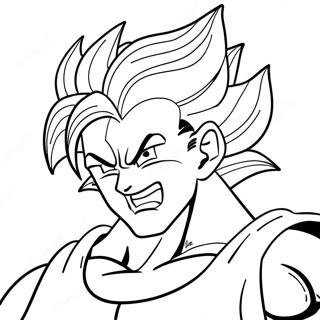 Super Saiyan Gogeta In Gevecht Kleurplaat 8767-7169