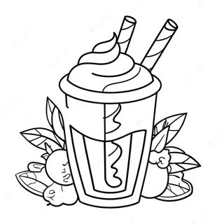 Heerlijke Chocolade Milkshake Kleurplaat 8797-7193