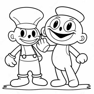 Cuphead En Mugman Avontuur Kleurplaat 892-713