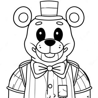 Eng Freddy Fazbear Kleurplaat 8937-7306