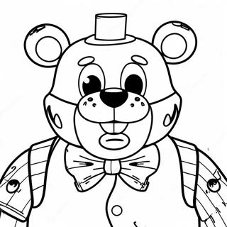 Eng Freddy Fazbear Kleurplaat 8937-7308