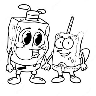 Spongebob En Patrick Kleurplaten