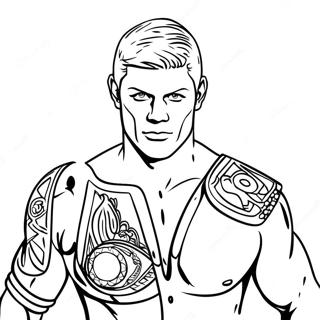 Cody Rhodes Wwe Kleurplaat 9176-7496