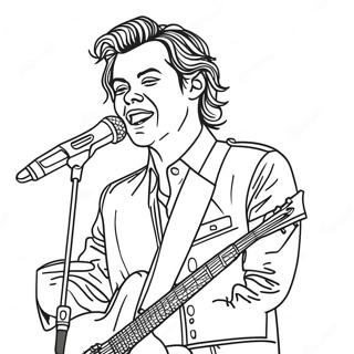 Harry Styles In Concert Kleurplaat 9197-7513