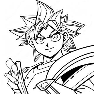 Yugi Muto Duelist Kleurplaat 9267-7569