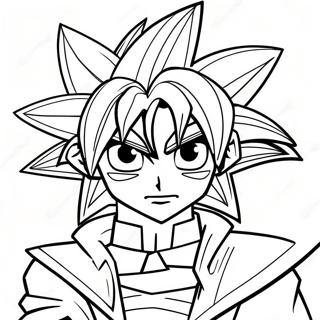 Yugi Muto Duelist Kleurplaat 9267-7572