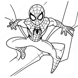 Schattige Spiderman Kleurplaat 9286-7584