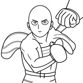 One Punch Man Kleurplaat 9306-7600