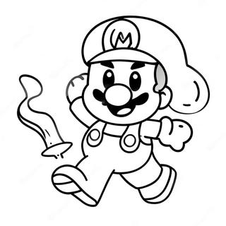 Papier Mario Kleurplaat 9366-7648