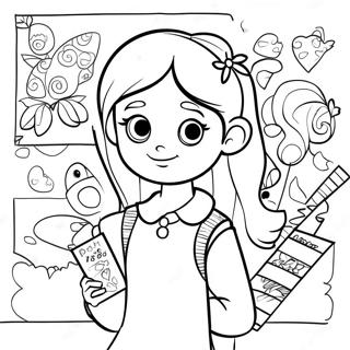 Dork Diaries Kleurplaat 9466-7724