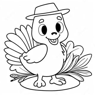 Bluey Thanksgiving Kleurplaat 9476-7729