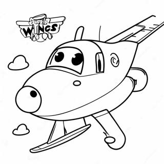 Kleurplaat Van Super Wings Vliegende Avontuur 9557-7799