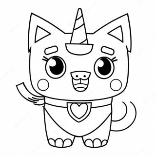 Unikitty Kleurplaten