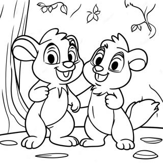 Chip En Dale Kleurplaat 9686-7899